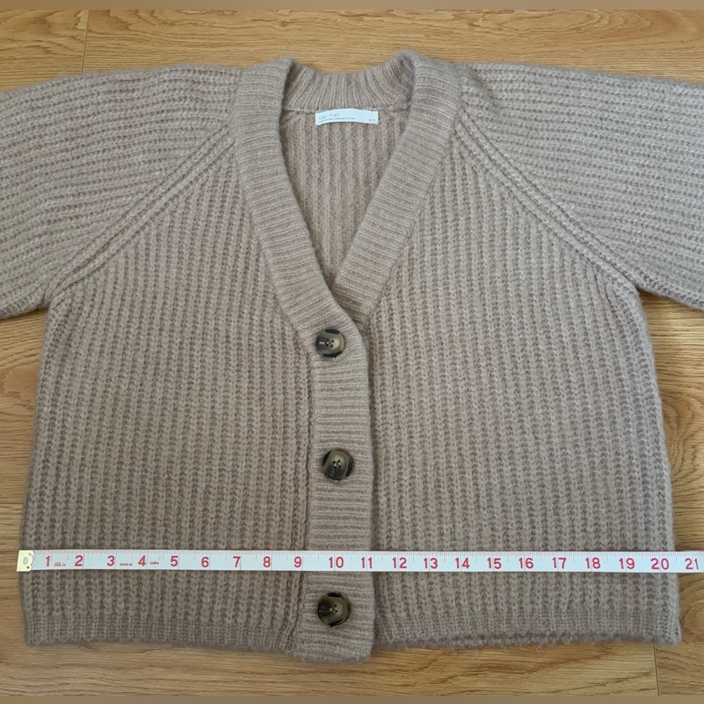 OAK + FORT Beige Button-Up Cardigan - Picture 4 of 10